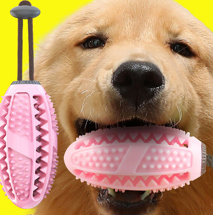 Dog Toys Silicon Suction Cup Tug Interactive Dog Ball Toy For Pet Chew Bite Tooth Cleaning Toothbrush Feeding Pet Supplies - Petnify