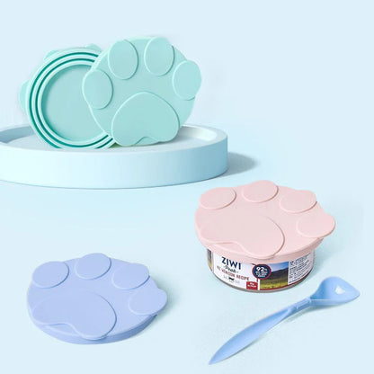 2-in-1 Portable Silicone Canned Lid With Spoon - Petnify