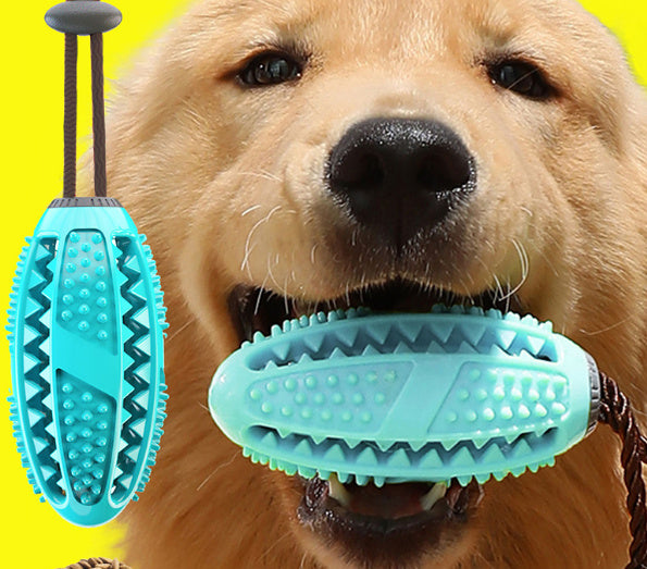 Dog Toys Silicon Suction Cup Tug Interactive Dog Ball Toy For Pet Chew Bite Tooth Cleaning Toothbrush Feeding Pet Supplies - Petnify